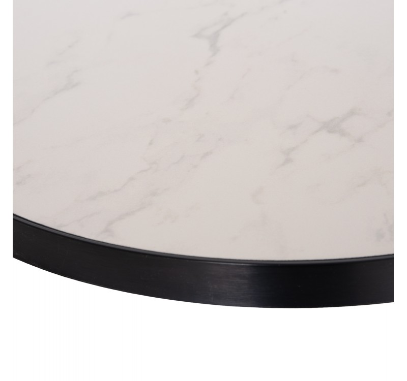 ΕΠΙΦΑΝΕΙΑ ΤΡΑΠΕΖΙΟΥ SINTERED STONE HM6653.02 ΜΕ ΠΛΑΙΣΙΟ ALU ΜΑΥΡΟ Φ70εκ.