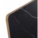 ΕΠΙΦΑΝΕΙΑ ΤΡΑΠΕΖΙΟΥ SINTERED STONE ΤΕΤΡΑΓΩΝΗ HM6654.13 ΠΛΑΙΣΙΟ ALU ΧΡΥΣΟ 70x70εκ.