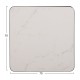 ΕΠΙΦΑΝΕΙΑ ΤΡΑΠΕΖΙΟΥ SINTERED STONE ΤΕΤΡΑΓΩΝΗ HM6654.02 ΠΛΑΙΣΙΟ ALU ΜΑΥΡΟ 70x70εκ.