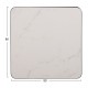 ΕΠΙΦΑΝΕΙΑ ΤΡΑΠΕΖΙΟΥ SINTERED STONE ΤΕΤΡΑΓΩΝΗ HM6655.02 ΠΛΑΙΣΙΟ ALU ΜΑΥΡΟ 80x80εκ.