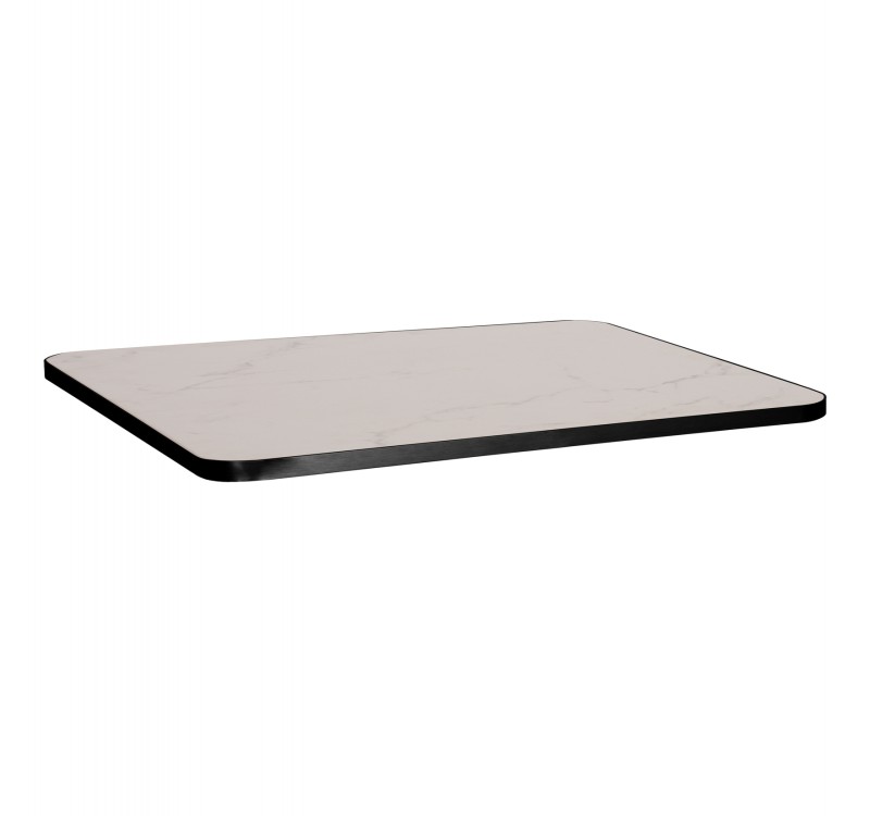 ΕΠΙΦΑΝΕΙΑ ΤΡΑΠΕΖΙΟΥ SINTERED STONE ΟΡΘΟΓΩΝΙΑ HM6656.02 ΠΛΑΙΣΙΟ ALU ΜΑΥΡΟ 120x80εκ.