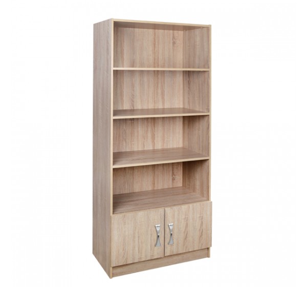 ΒΙΒΛΙΟΘΗΚΗ PLAYROOM HM332 SONAMA 80X30X180εκ. ΧΩΡΙΣ ΧΕΡΟΥΛΙΑ